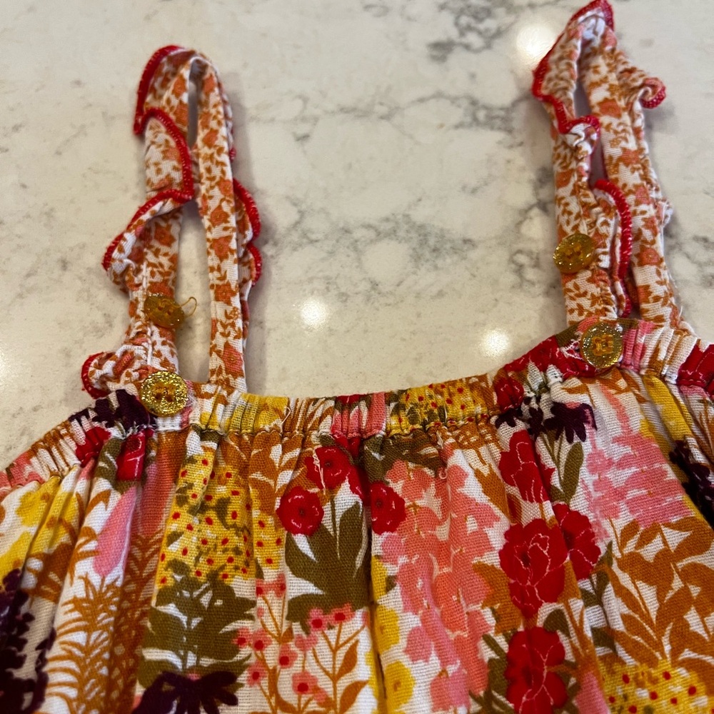 Pink Chicken Vibrant Floral Kids Dress - Picture 5 of 6